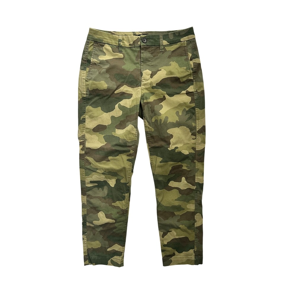 J.Crew Camo High Rise Girlfriend Chino Pants Size 2